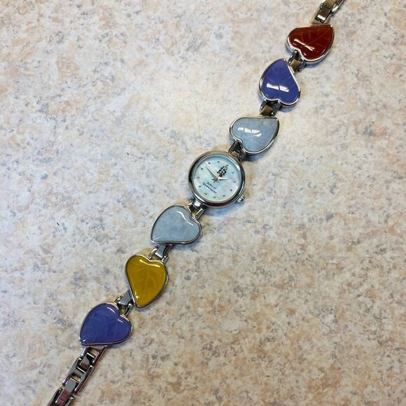 Genuine Jade of Yesteryear Watch, Multi-Color Japanese Quartz Stainless Steel - Picture 2 of 6